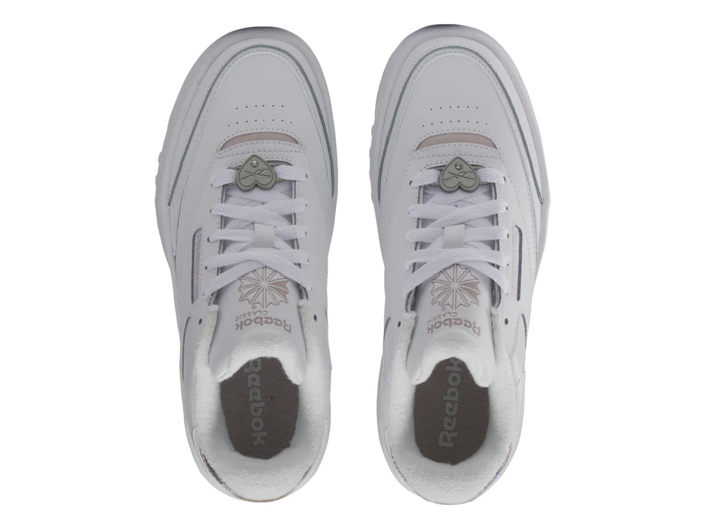 Tenis Reebok Club C Extra Blanco y Lila para Niña