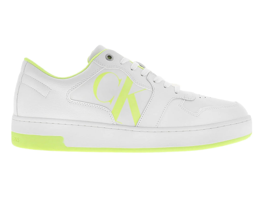 Tenis Calvin Klein Jensen Blanco con Amarillo para Hombre