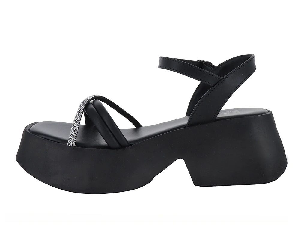 Sandalias Luna Rosa Negro para Mujer