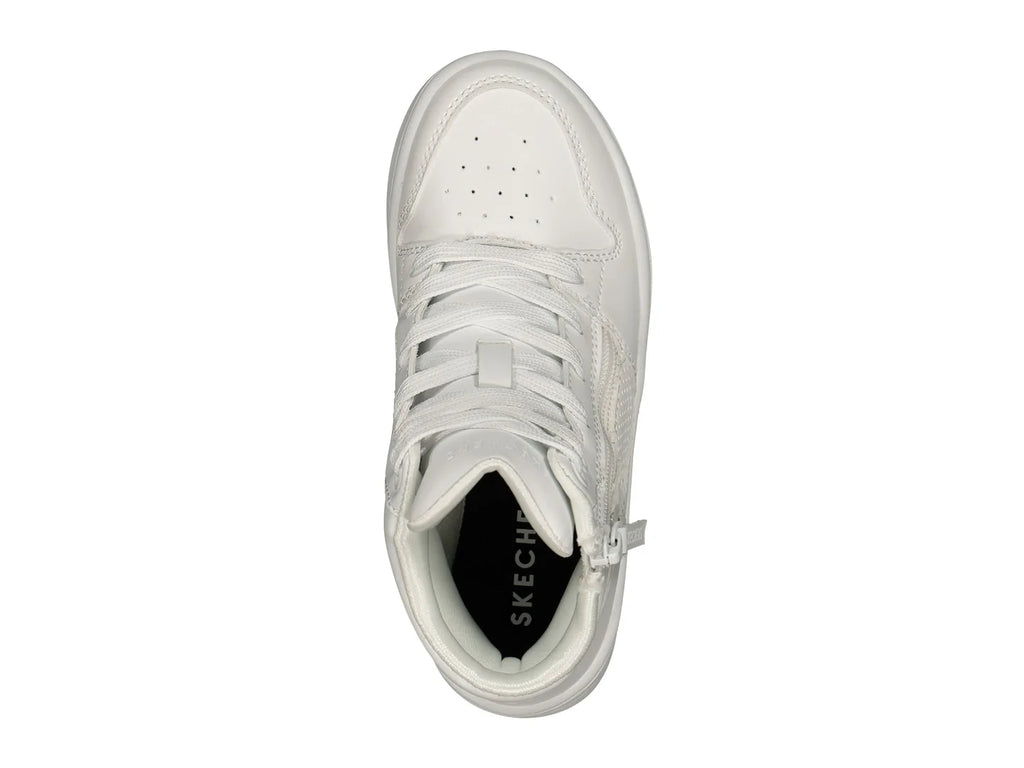 Tenis Skechers Court High Blanco para Niña