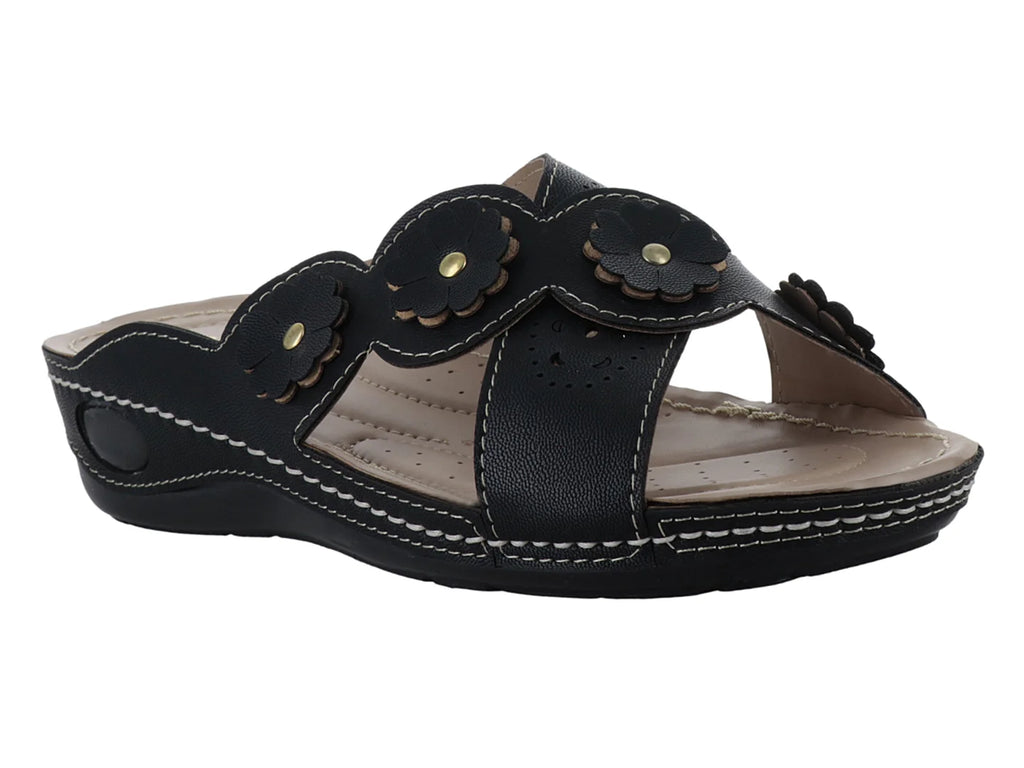 Sandalias Plataforma Confort MeliAna Color Negro para Mujer