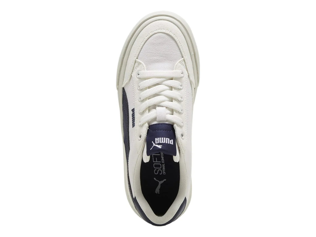 Tenis PUMA Court Classic Vulc Blanco y Azul para Niño