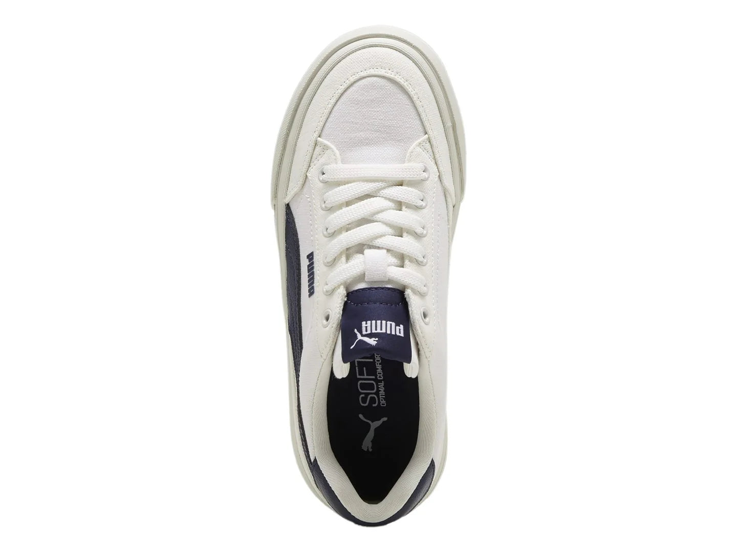 Tenis PUMA Court Classic Vulc Blanco y Azul para Niño