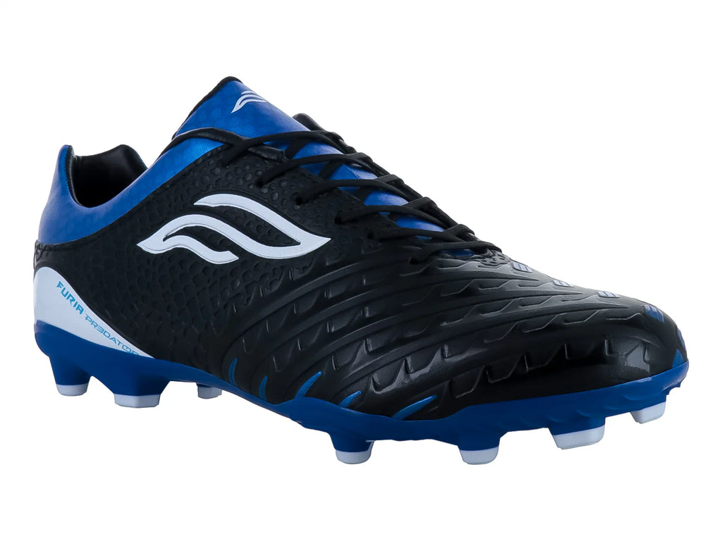 Tenis de Fútbol Furia 1910 Negro y Azul para Hombre
