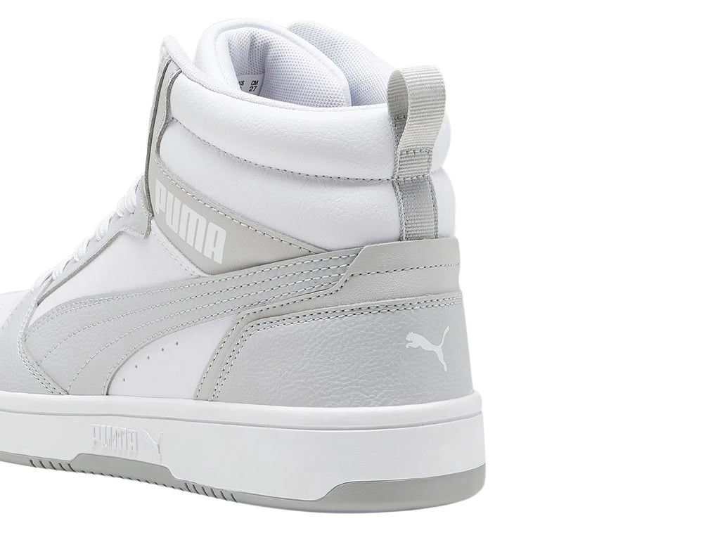 Tenis PUMA Rebound V6 Blanco y Gris para Hombre