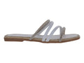 Sandalias Luna Rosa Blanco y Plata para Mujer