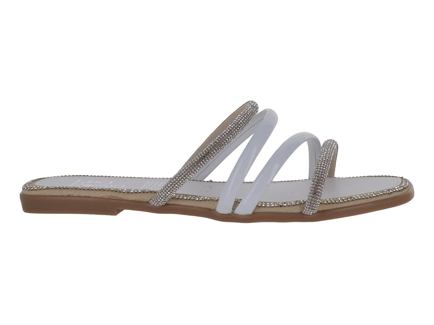 Sandalias Luna Rosa Blanco y Plata para Mujer