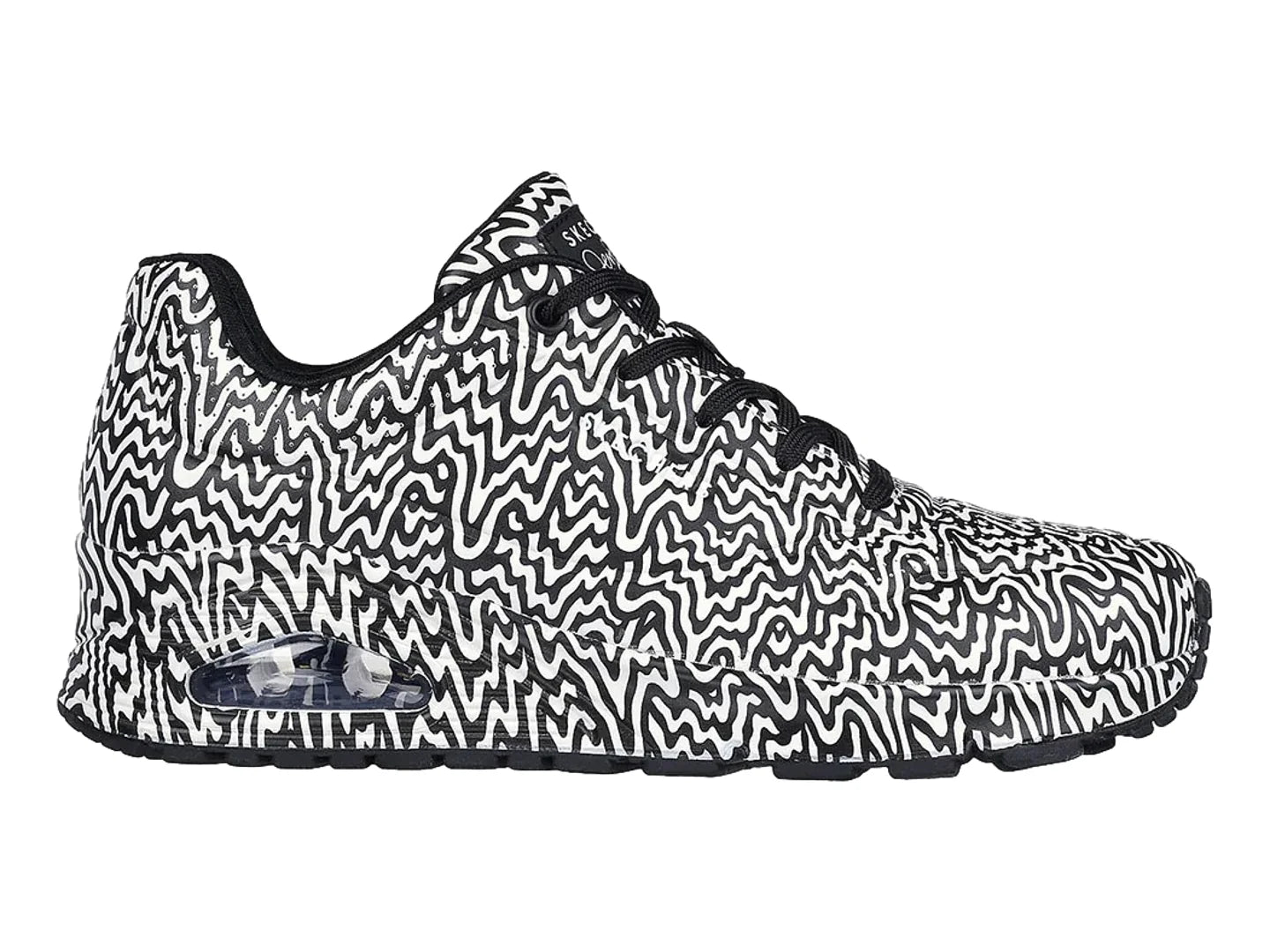 Tenis Skechers One Negro y Blanco para Mujer