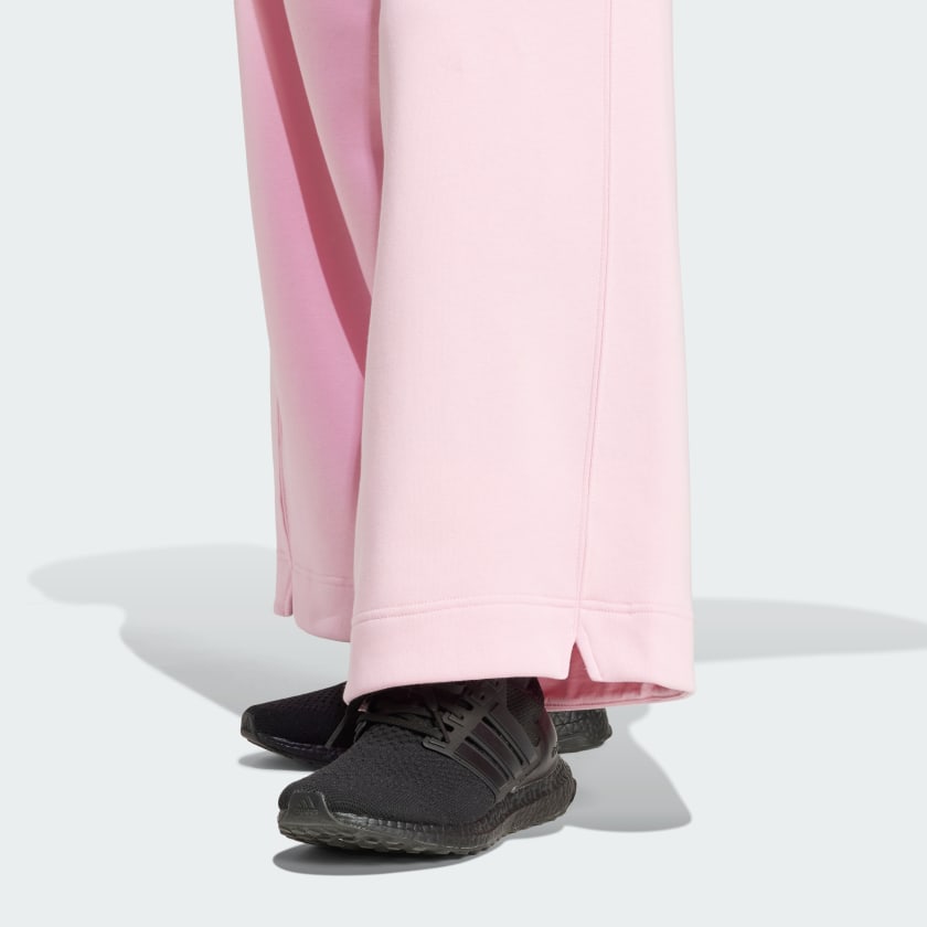 Women's adidas ALL SZN Fleece Loose Wide-Leg Pants