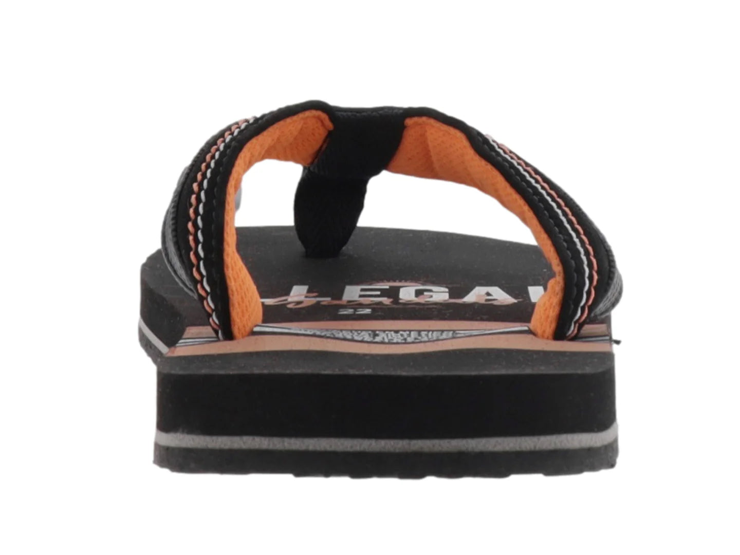 Sandalias Illegal Naranja y Negro para Niño