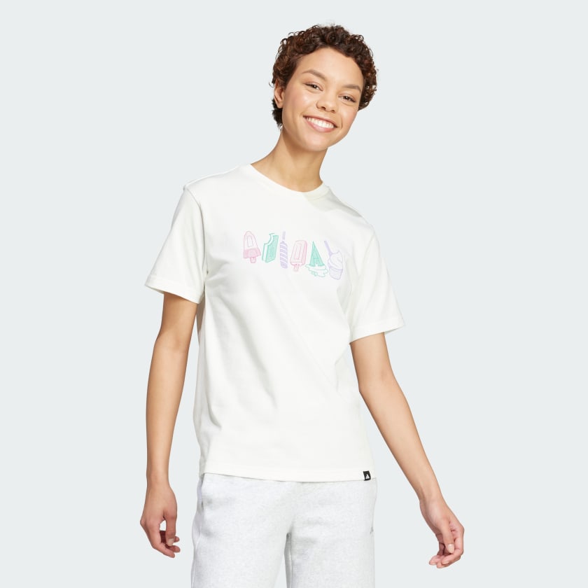 Women's adidas Lounge Food Graphic Tee