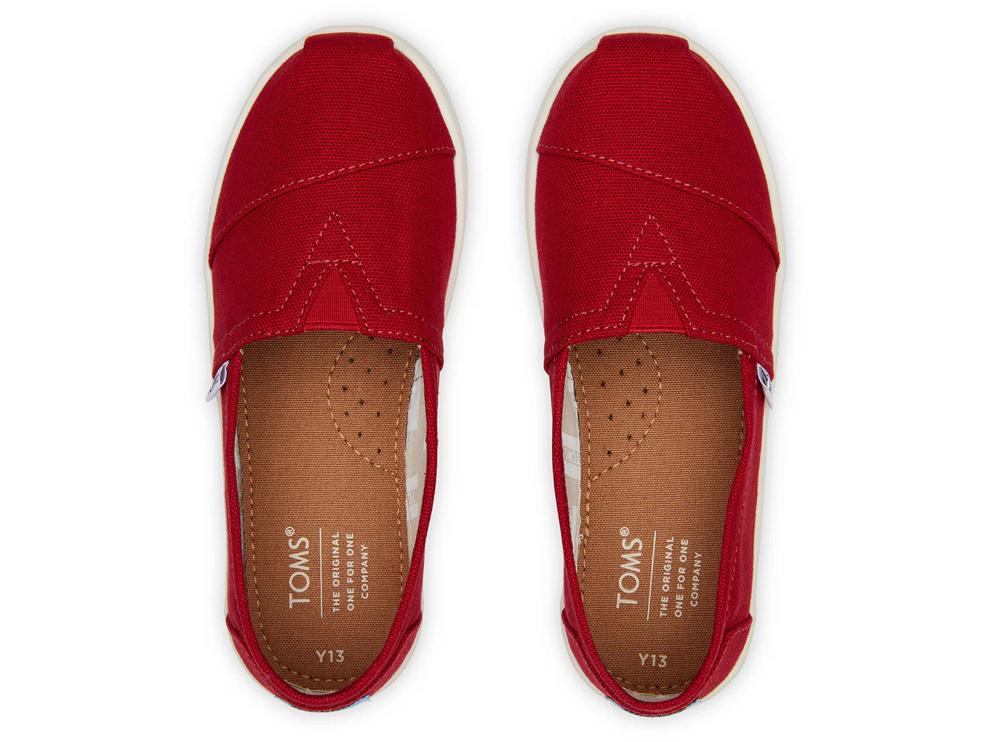 Zapatos TOMS Urbanos Rojos para Niño