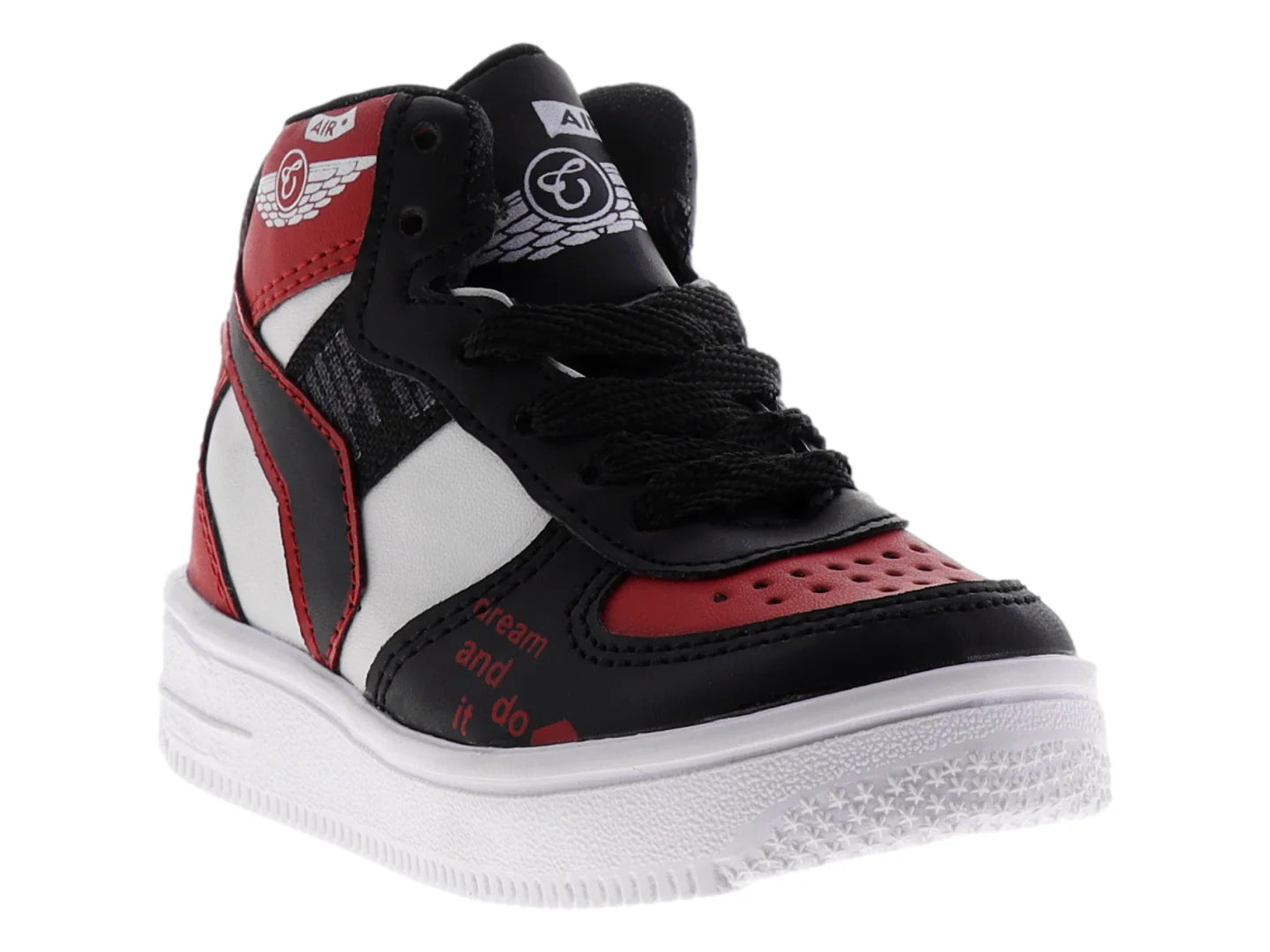 Tenis New Boys Multicolor Negro Rojo Blanco para Niño