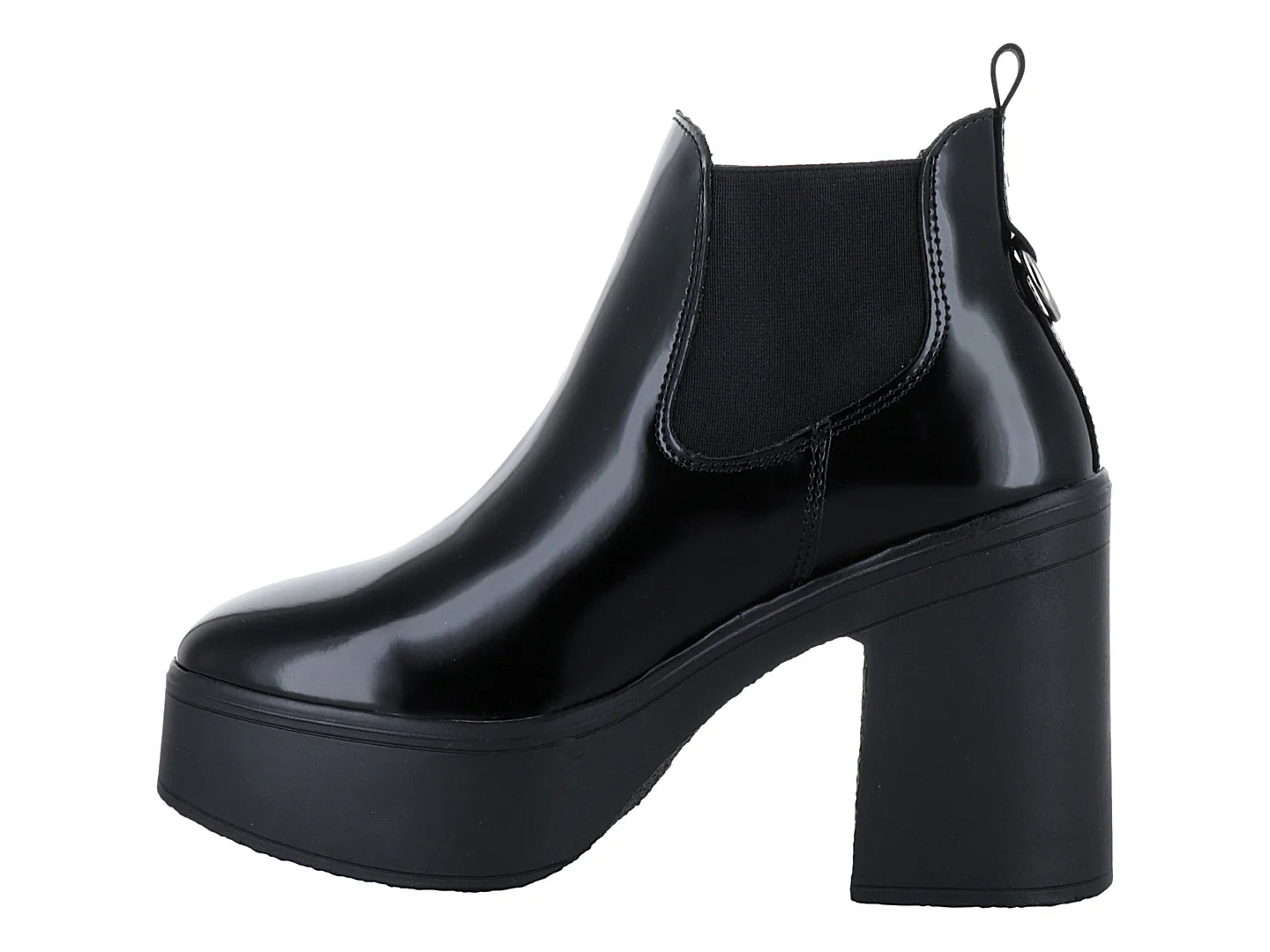 Botas Solie Alto Brillo Negro para Mujer