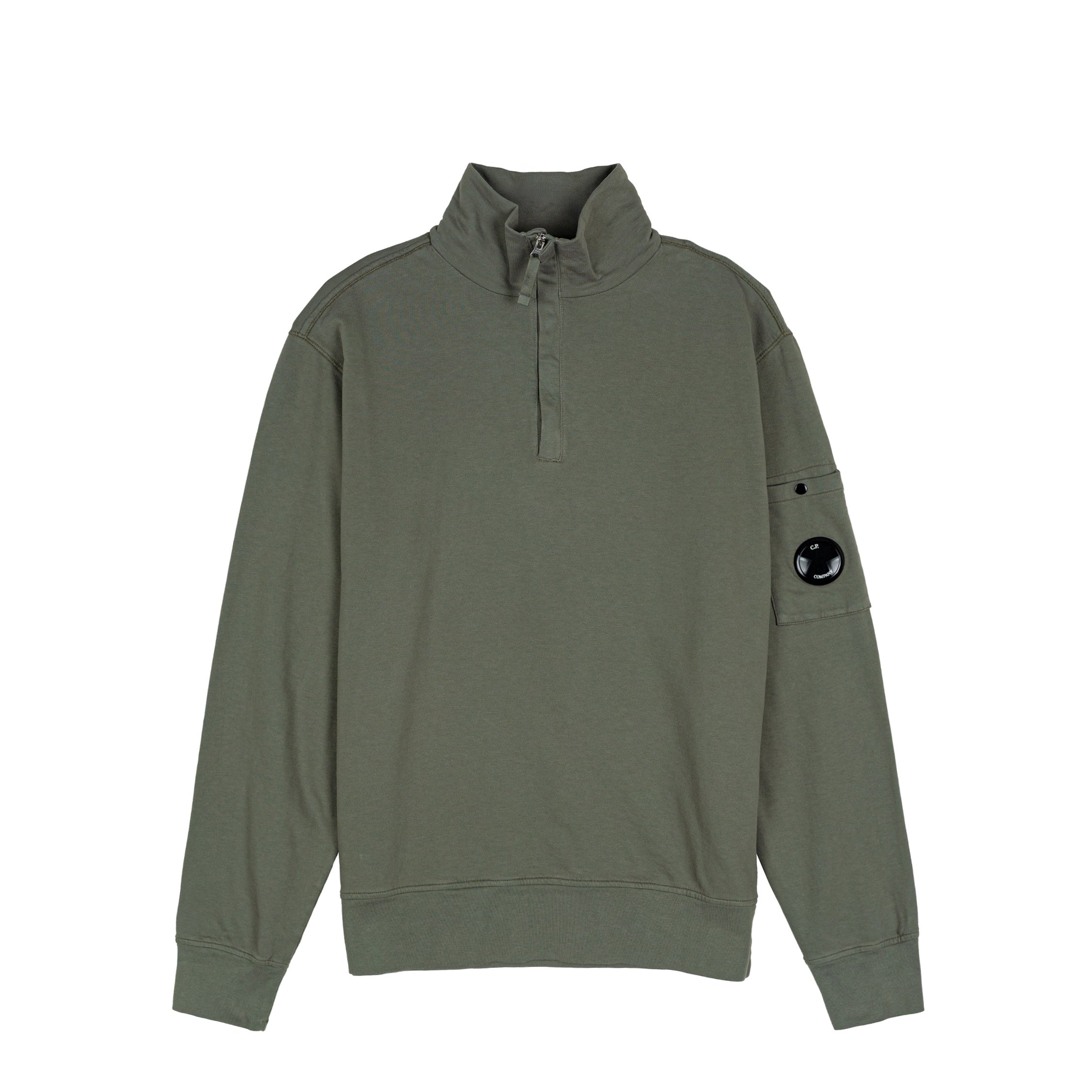 C.P. Company Light Fleece Half Zip Lens Sweatshirt