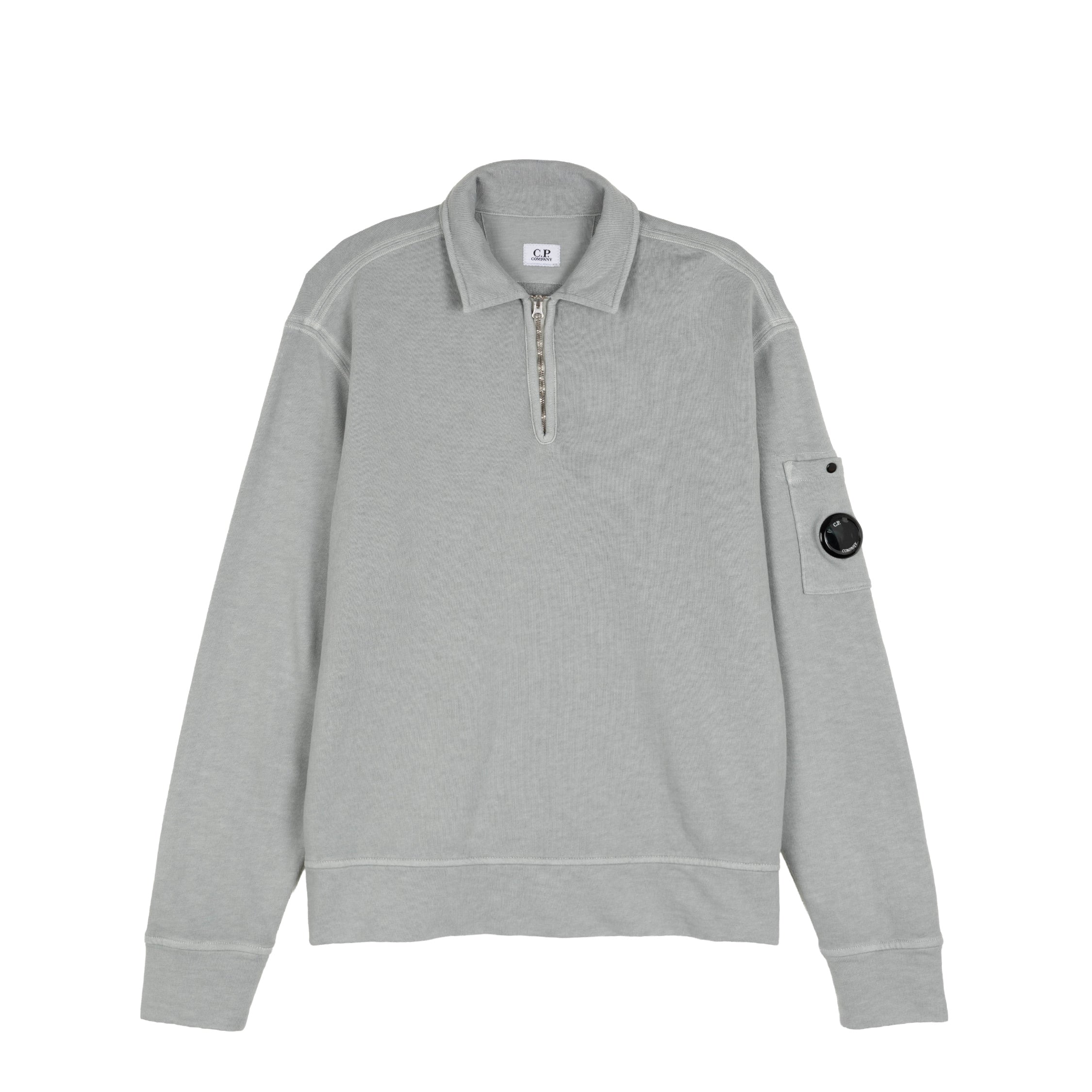 C.P. Company	Malfilè Fleece Lens Half Zip Sweatshirt