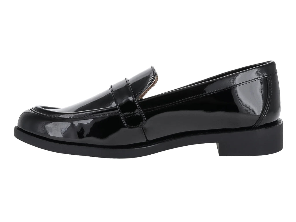 Mocasines Salamandra de Charol Negro para Mujer