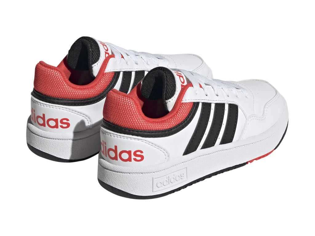 Tenis Adidas Hoops 30 K Blanco con Rojo para Niño