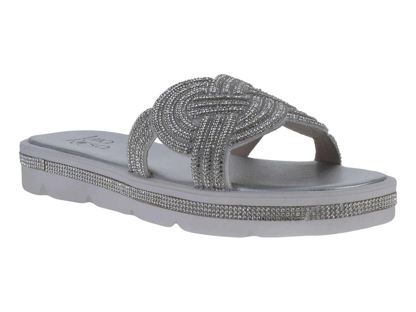 Sandalias Luna Rosa Plata para Mujer