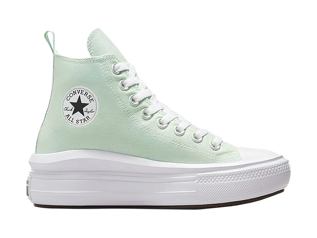 Tenis Converse Chuck Taylor All Star Move Platform Verde para Niña