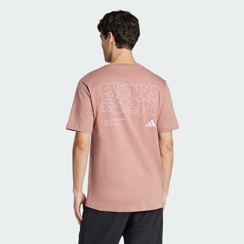 Men's adidas Lounge Verbiage Friends of Sport Graphic Tee
