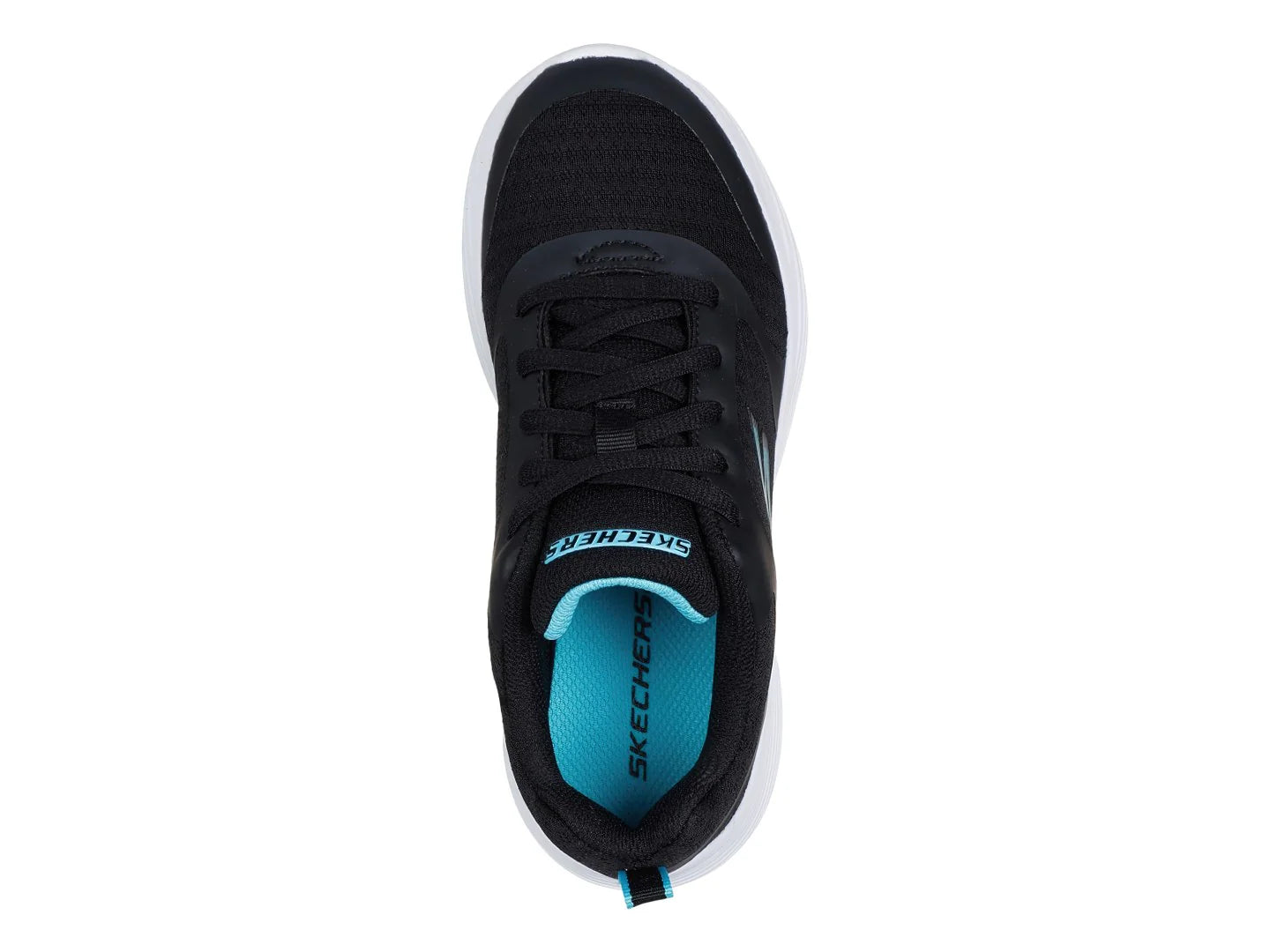 Tenis Skechers Go Run 400 V2 Negro y Azul para Niña