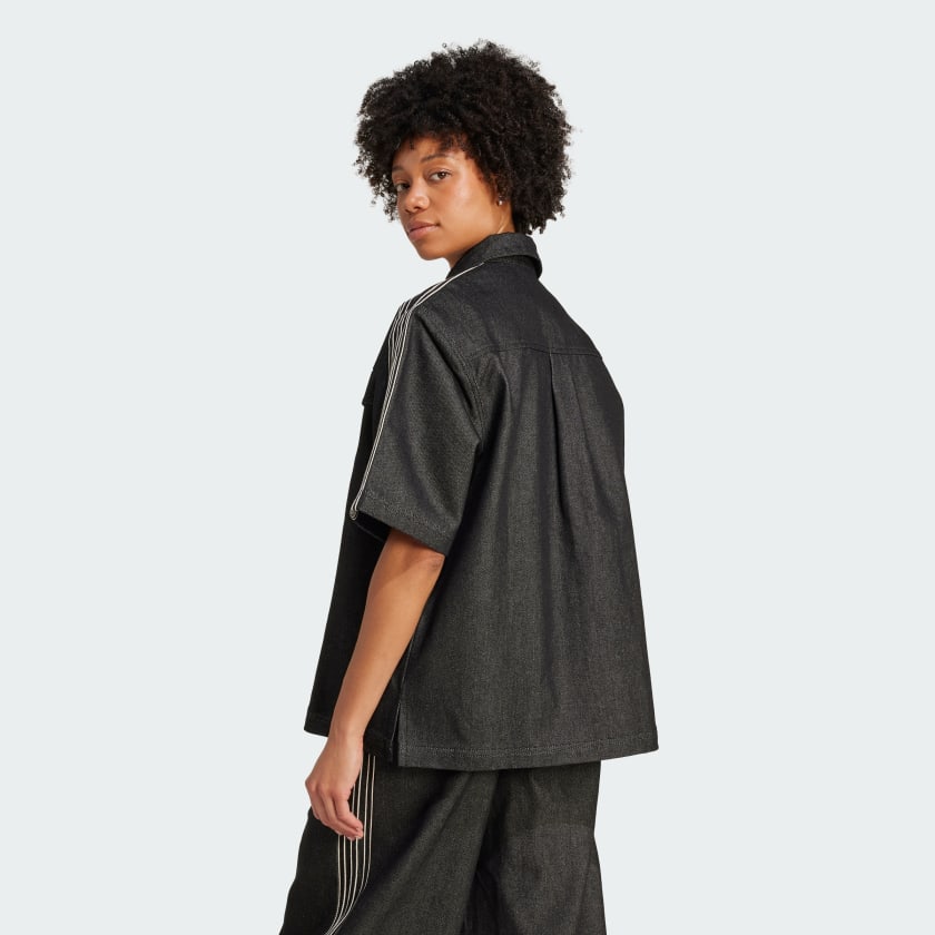 Women's adidas Premium Essentials Denim Shirt Shortsleeve