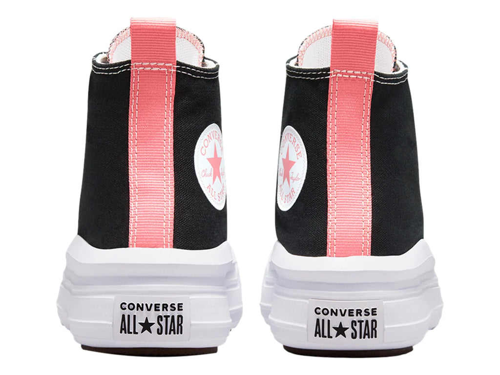 Tenis Converse Chuck Taylor All Star Move Hi Negro y Rosa para Niña