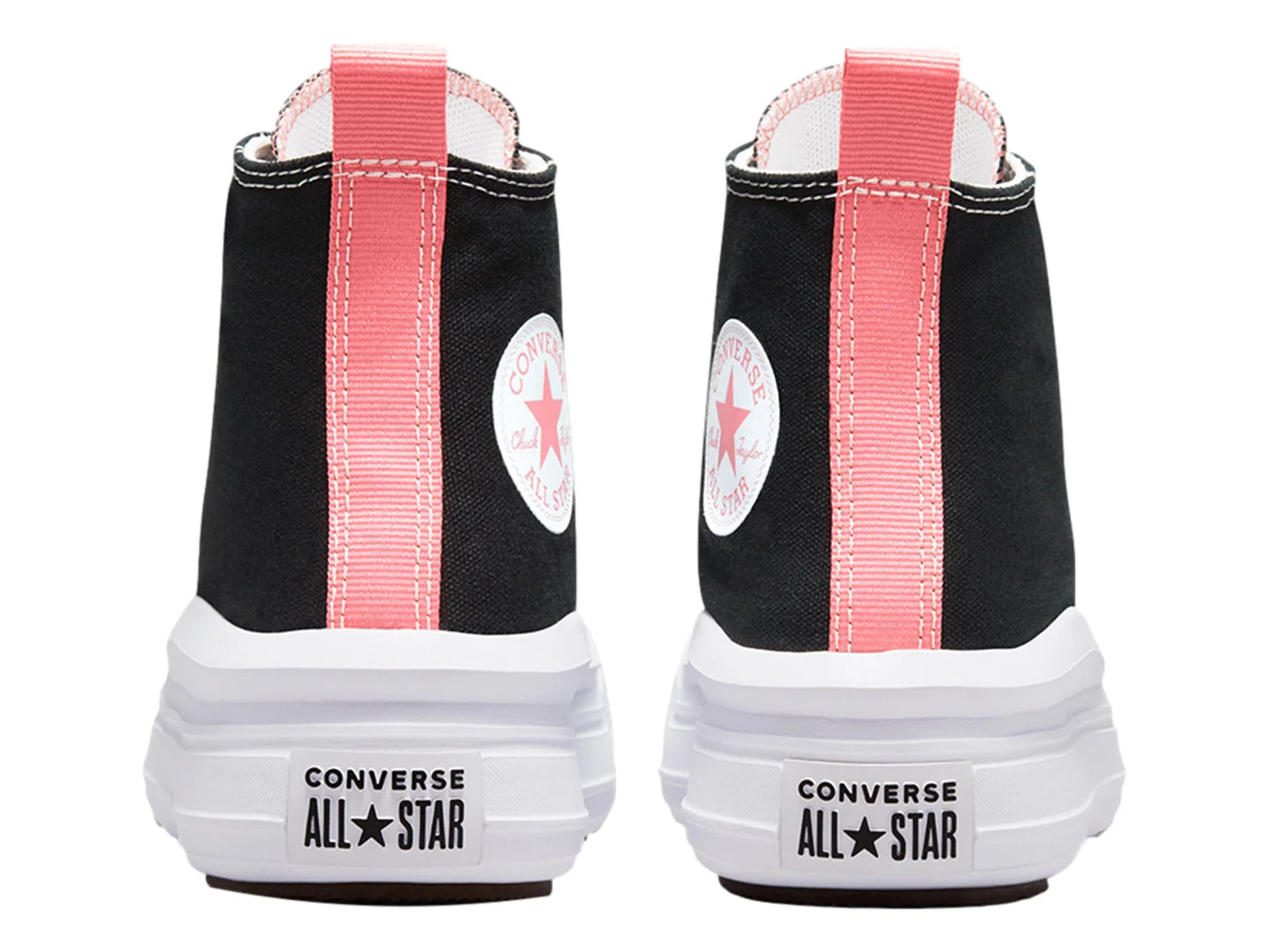 Tenis Converse Chuck Taylor All Star Move Hi Negro y Rosa para Niña