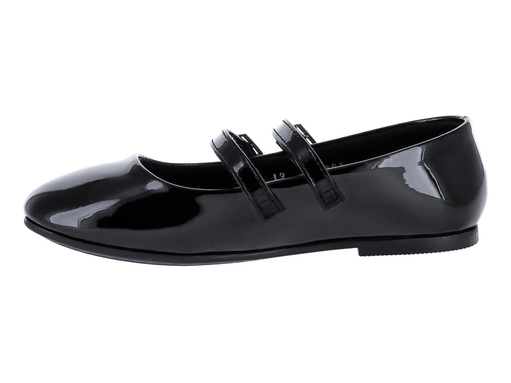 Zapatos Planos de Charol Negros Tropicana para Niña