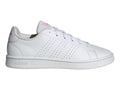 Tenis Adidas Advantage Base Blanco y Rosa para Mujer
