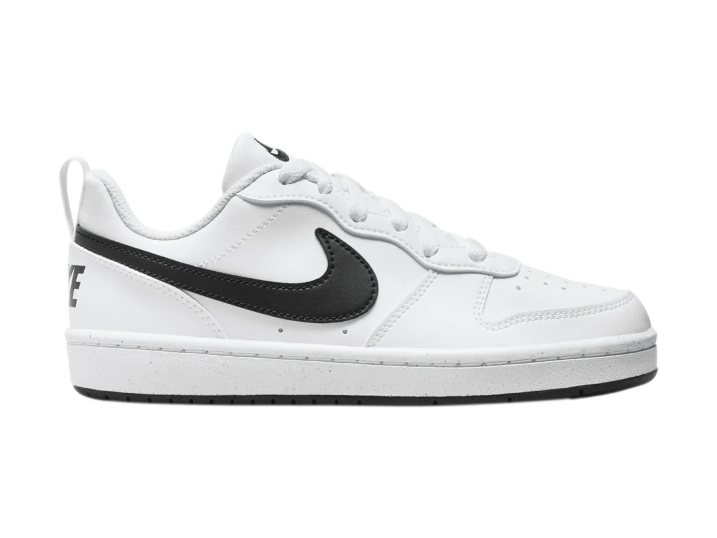 Tenis Nike Court Borough Low Recraft Blanco y Negro para Niño
