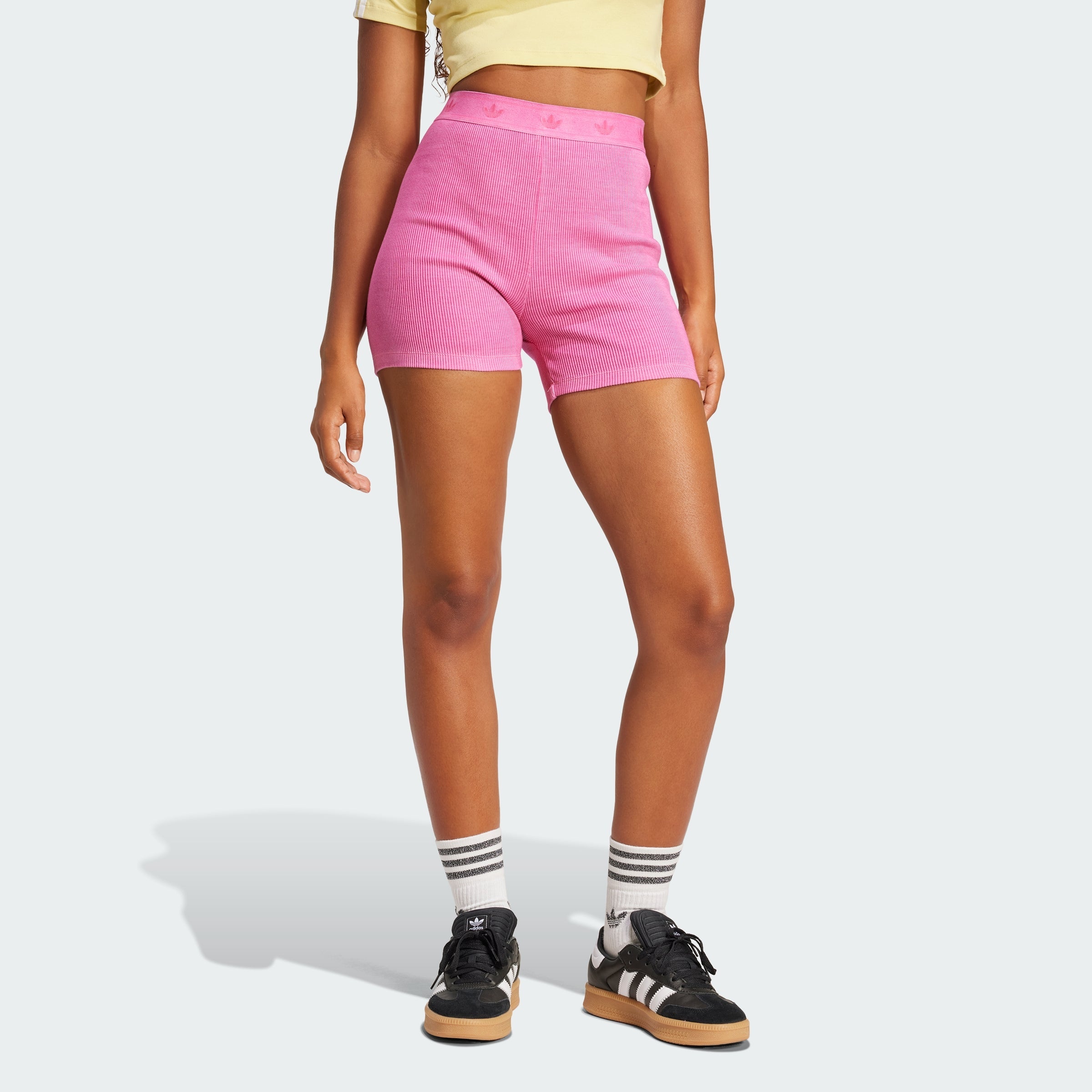 Women's adidas Ribbed Booty Shorts