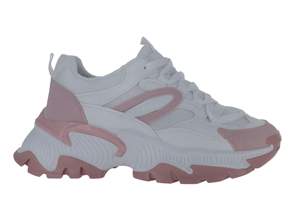 Tenis Via Urbana Blanco Rosa para Mujer