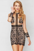 Penelope Lace Party Dress Black