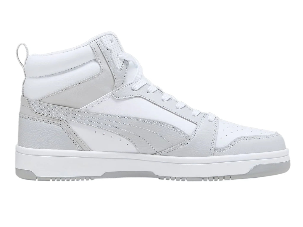 Tenis PUMA Rebound V6 Blanco y Gris para Hombre