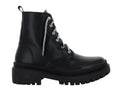 Botines Combat Luna Rosa Negro para Mujer