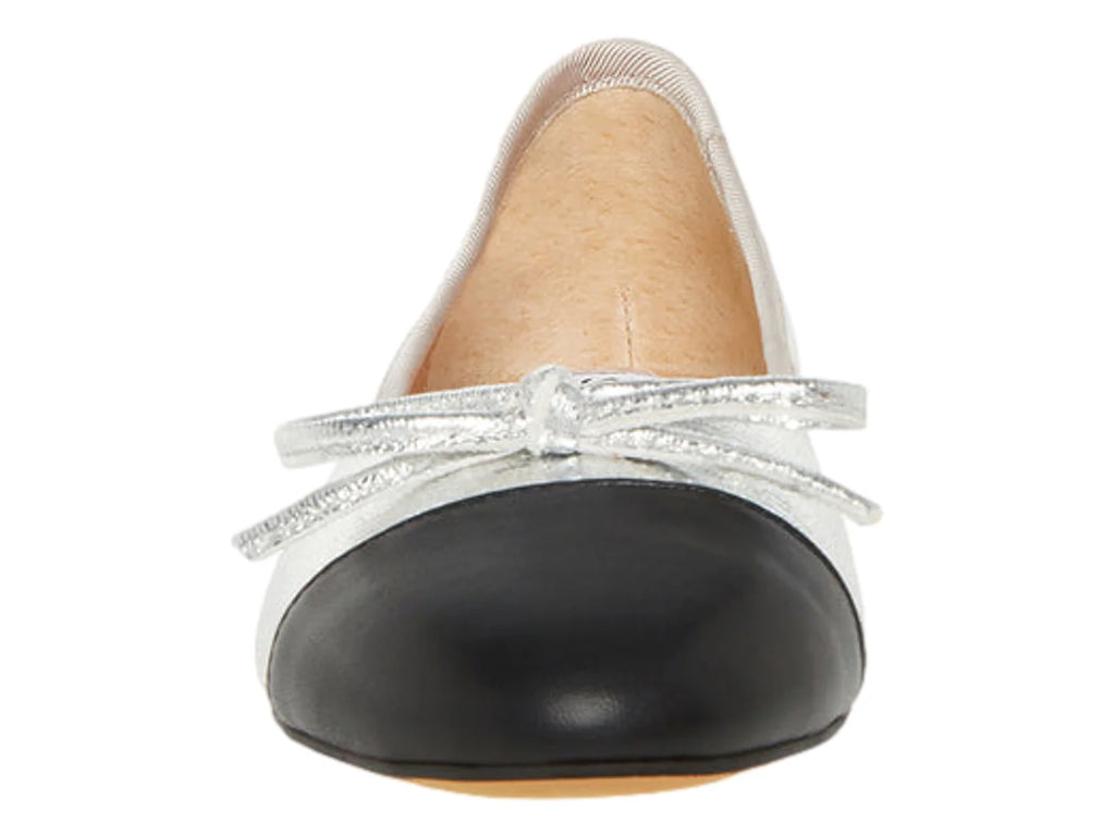 Zapatos Planos Steve Madden Plata y Negro para Mujer
