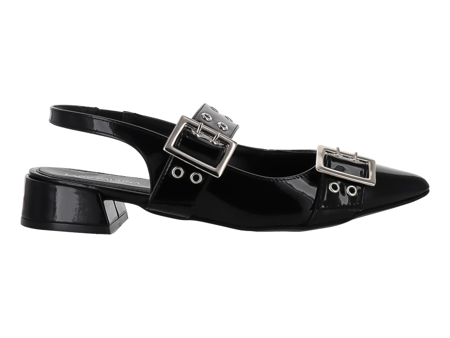 Zapatos de Charol Negro Lady Paulina para Mujer