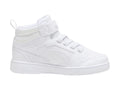 Tenis PUMA Rebound V6 Mid Blancos para Niño