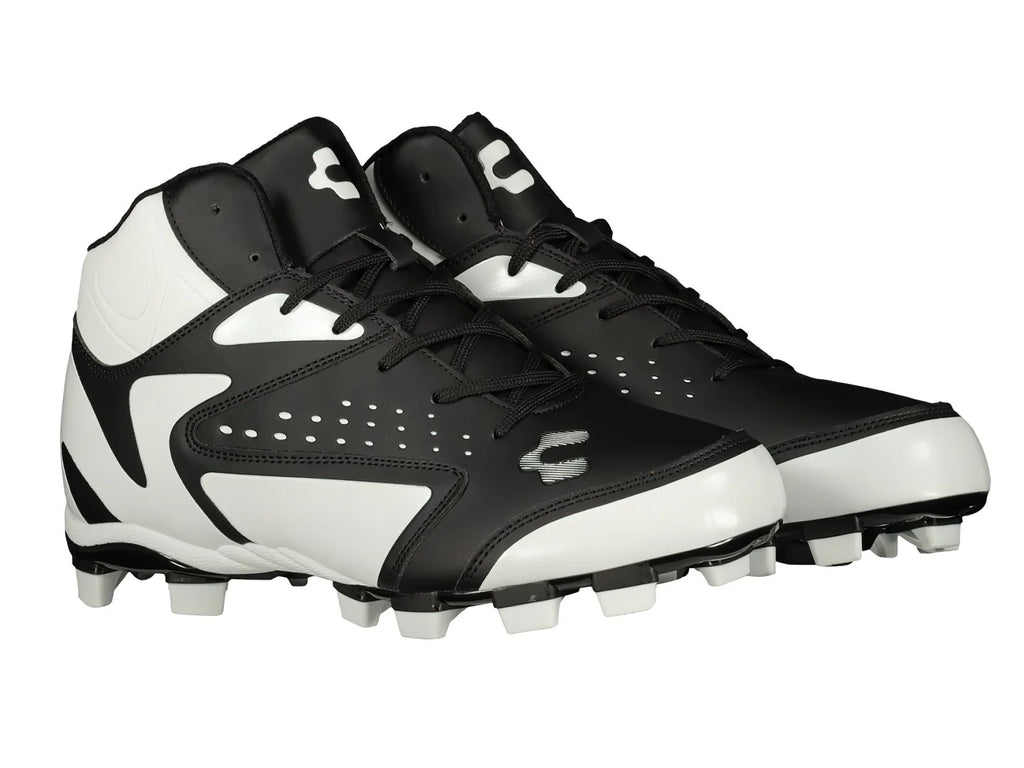 Tenis Charly para Béisbol Negro con Blanco para Hombre