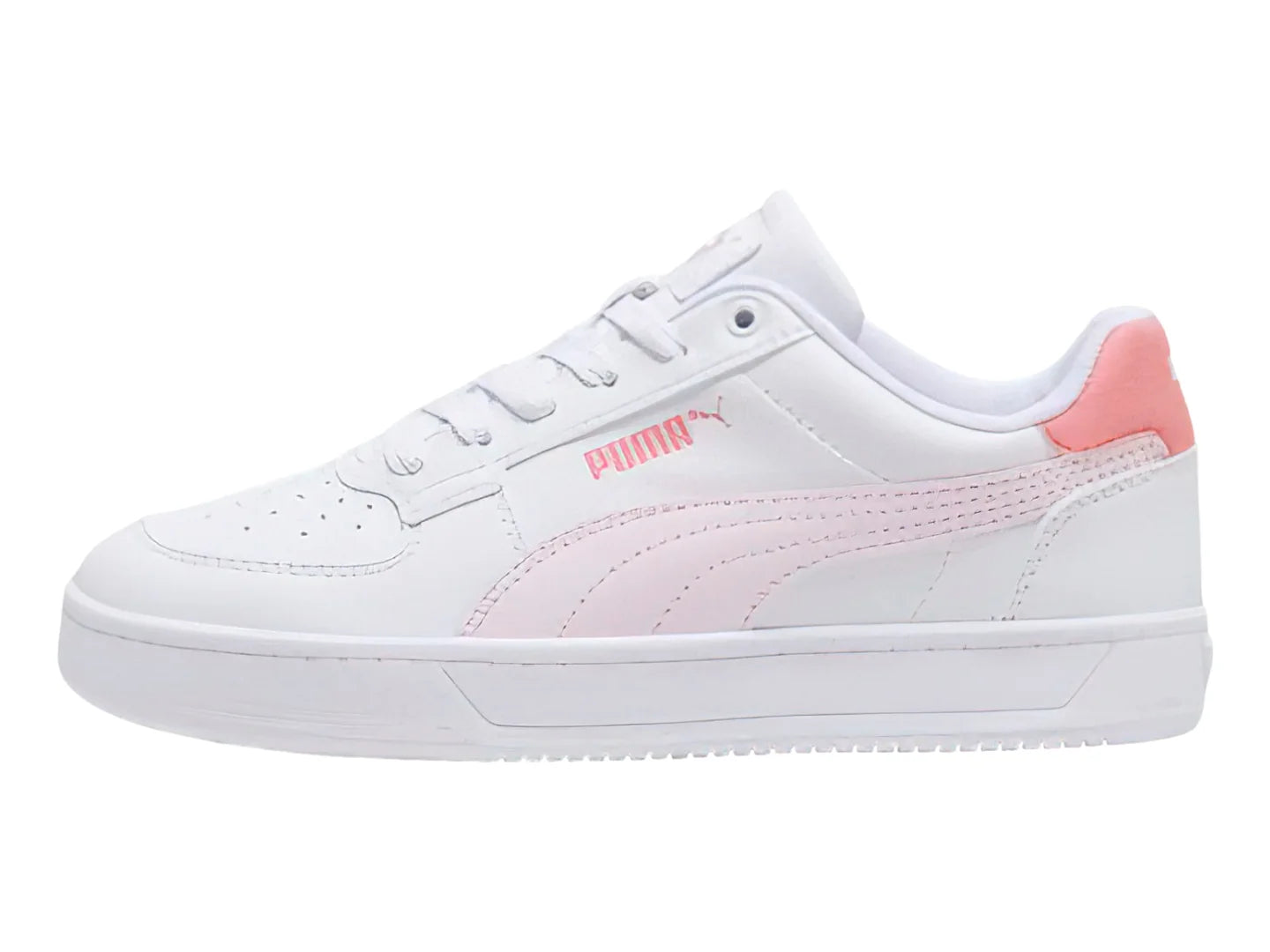 Tenis PUMA Caven 20 Jr Blancos y Rosa para Niña