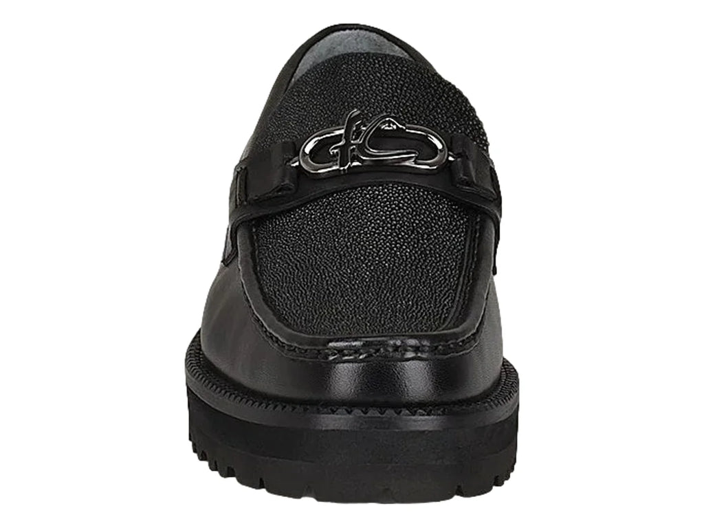 Zapato Cuadra de Mantarraya Negro para Hombre