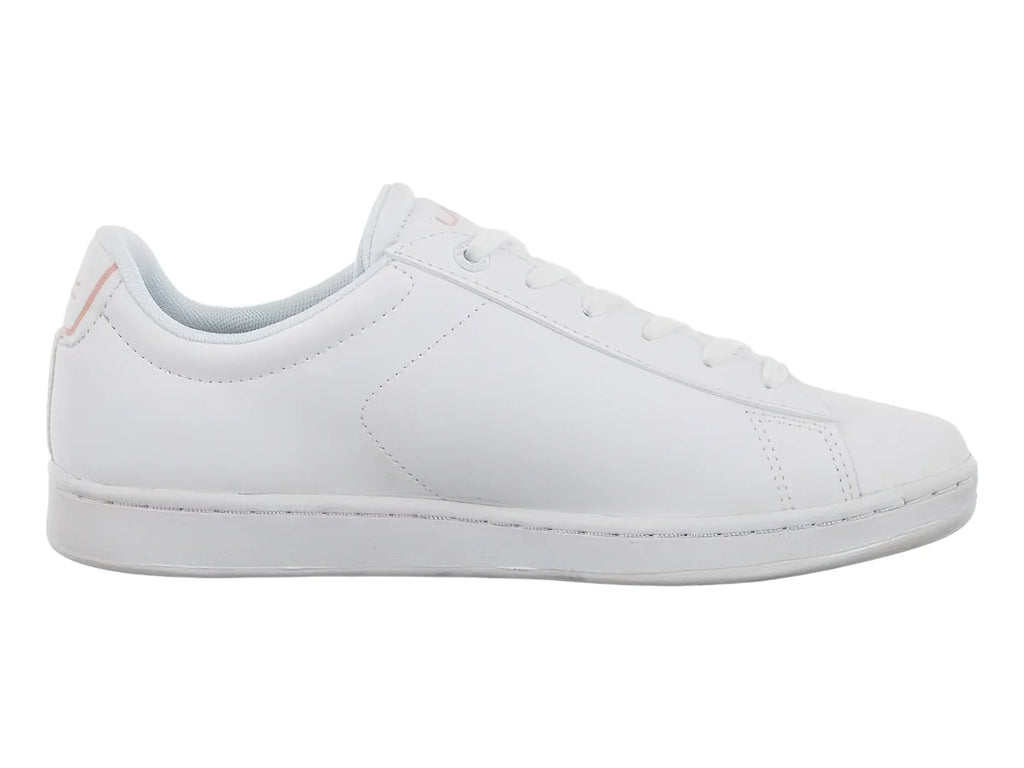 Tenis Lacoste Carnaby Evo Blanco y Rosa para Niña