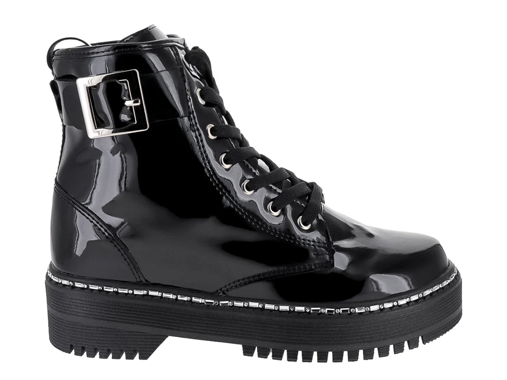 Botas MeliAna de Charol Negro para Niña