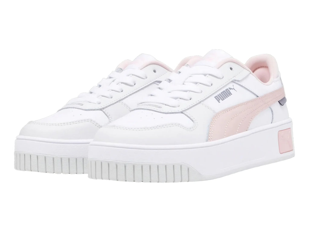 Tenis PUMA Carina Street Blanco y Rosa para Niña