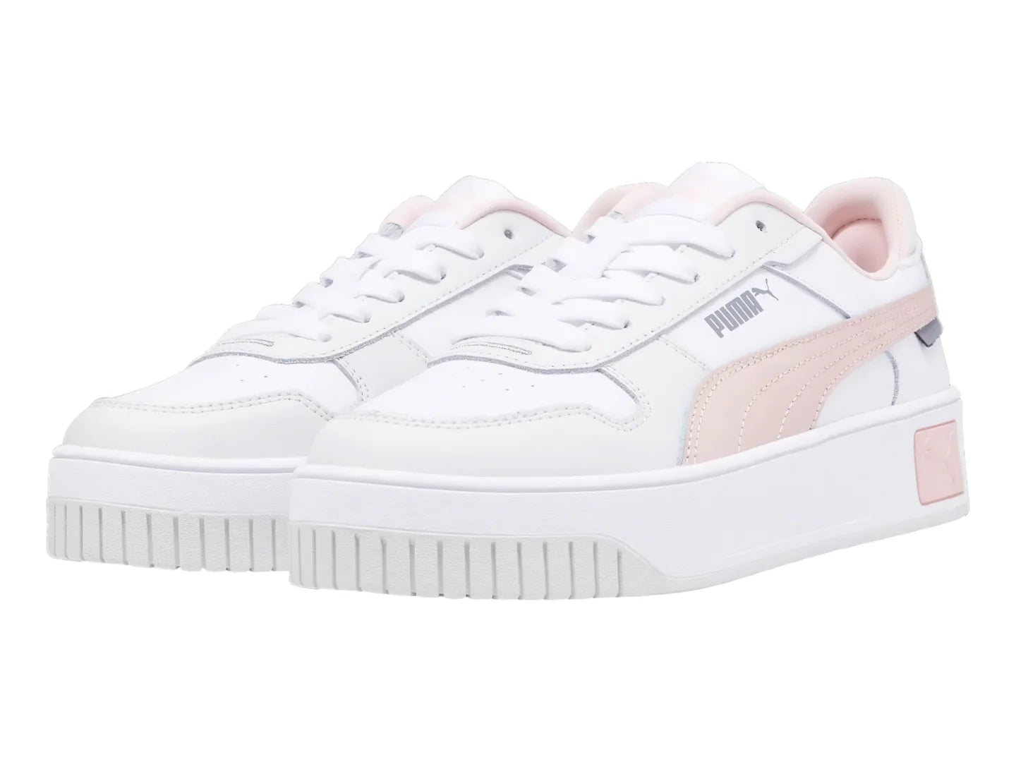 Tenis PUMA Carina Street Blanco y Rosa para Niña