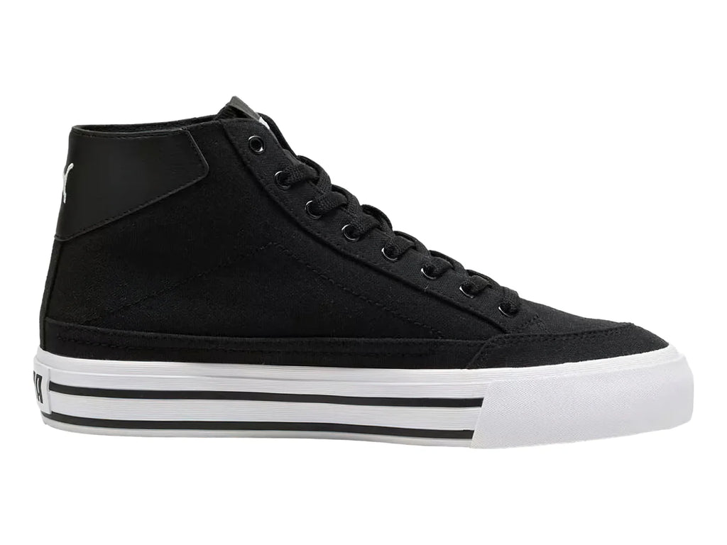 Tenis PUMA Court Classic Vulc Mid Negro y Blanco para Hombre