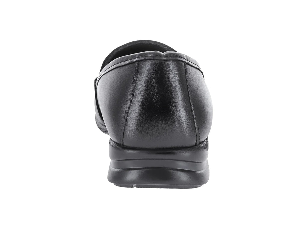 Zapatos Planos de Piel Negro Luna Rosa para Mujer