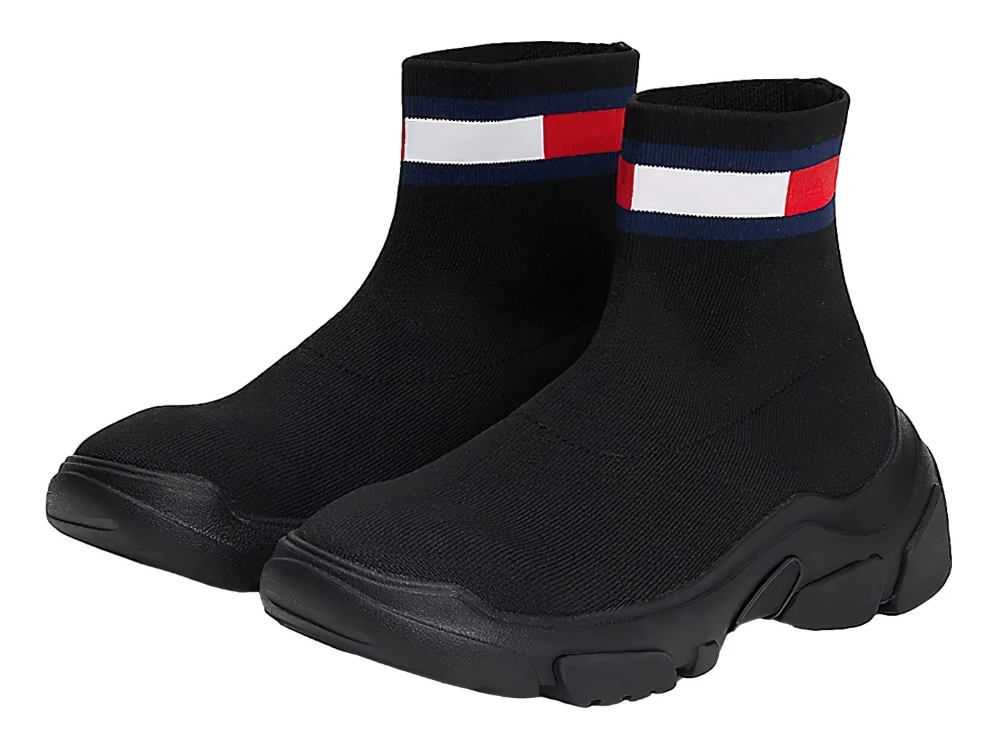 Botines Tommy Hilfiger Sock Boot Negros para Mujer